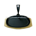 Multifunktionale New Black Korean Style Rund Antihaft Gusseisen Pizza Grillgrills Eisen Grillpfannen Keine Beschichtung